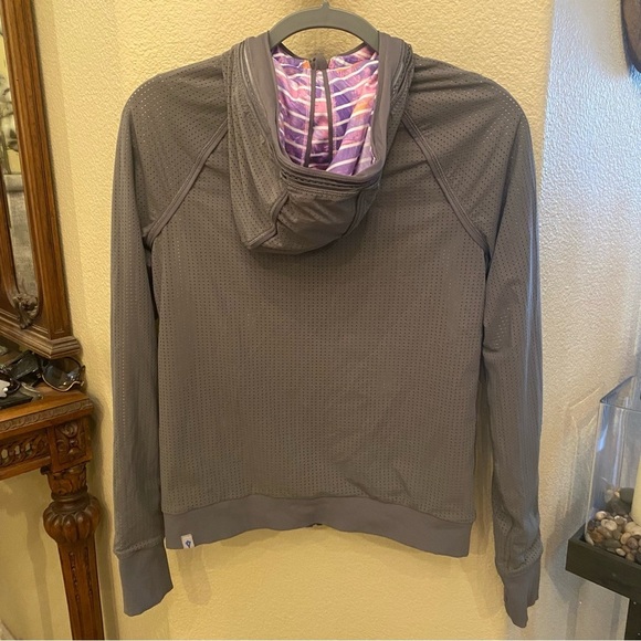 IVIVVA by Lululemon Girls Twice the Fun Reversible Hooded Zip Jacket Size 14 - Picture 6 of 10